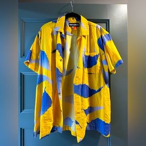 Double Rainbou button down shirt